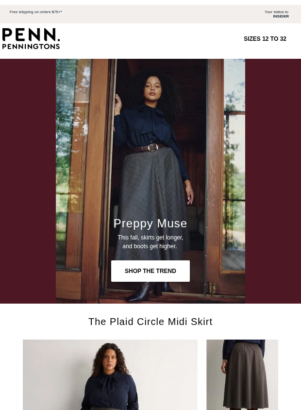 Preview of Fall Trend: Preppy Midi Skirts by penningtons.com