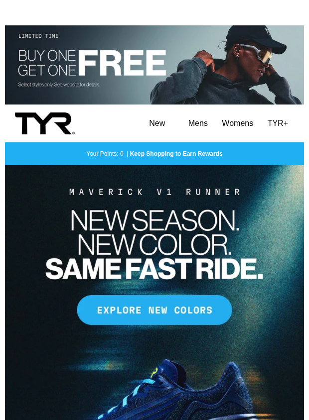 Preview of New Season. New Maverick V1 Colors. by tyr.com