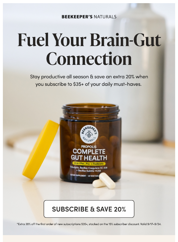 Preview of Good Thinking Starts in Your Gut ⚡ by beekeepersnaturals.com