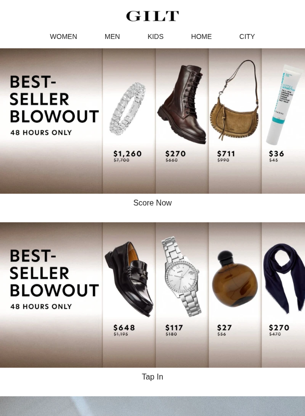 Preview of Best. Seller. Blowout. 48 Hours. by gilt.com