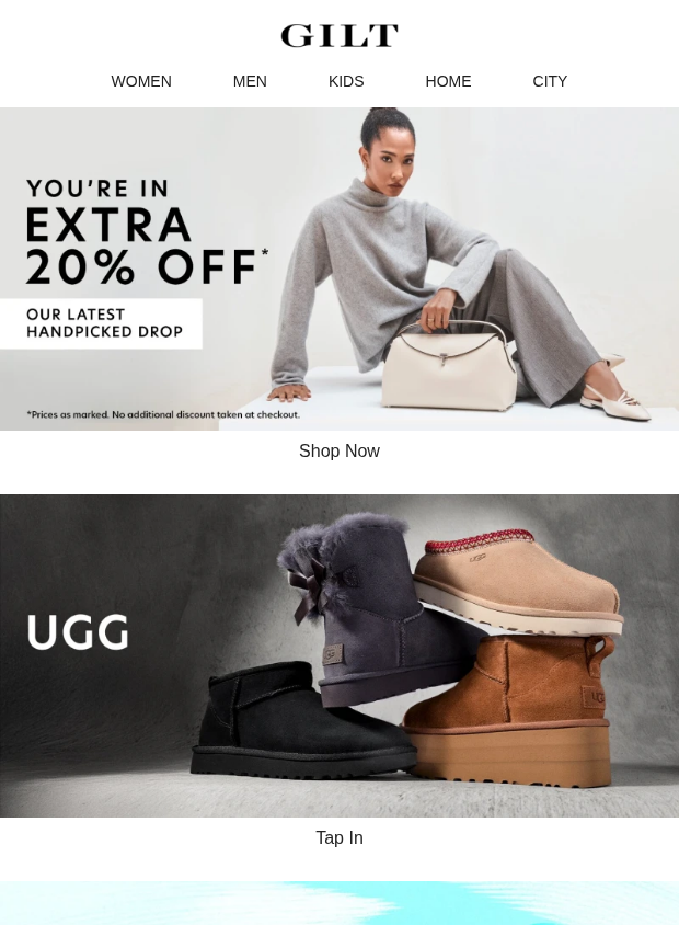 Preview of Extra 20% Off Our Latest Drop | UGG by gilt.com