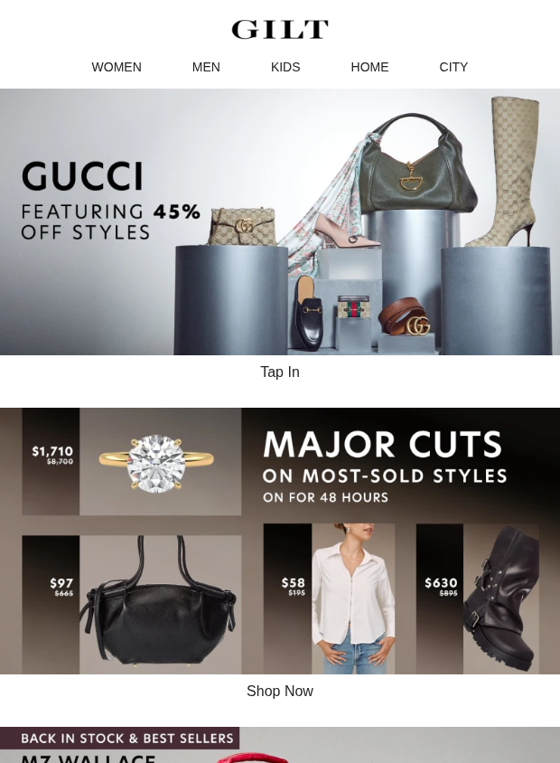 Preview of Gucci w/ 45% Off Styles | Major Cuts on Most-Sold Styles: Limited Time by gilt.com