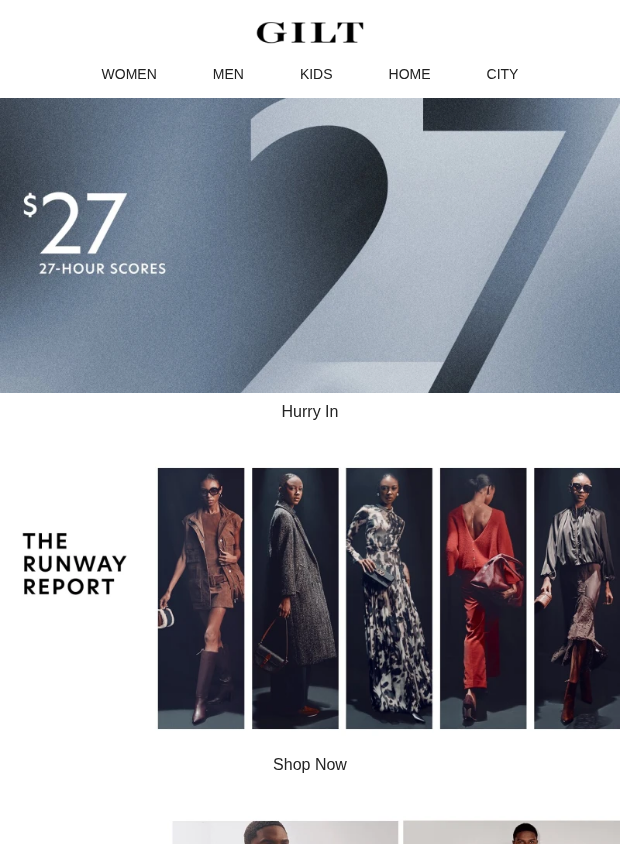 Preview of $27. Only 27 Hours. by gilt.com