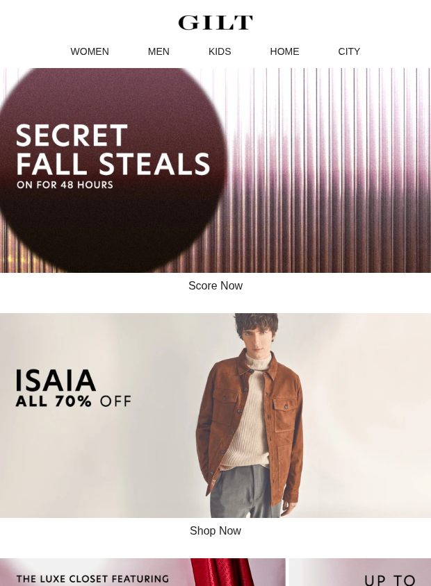 Preview of Secret Fall Steals (Only 48 Hours) by gilt.com