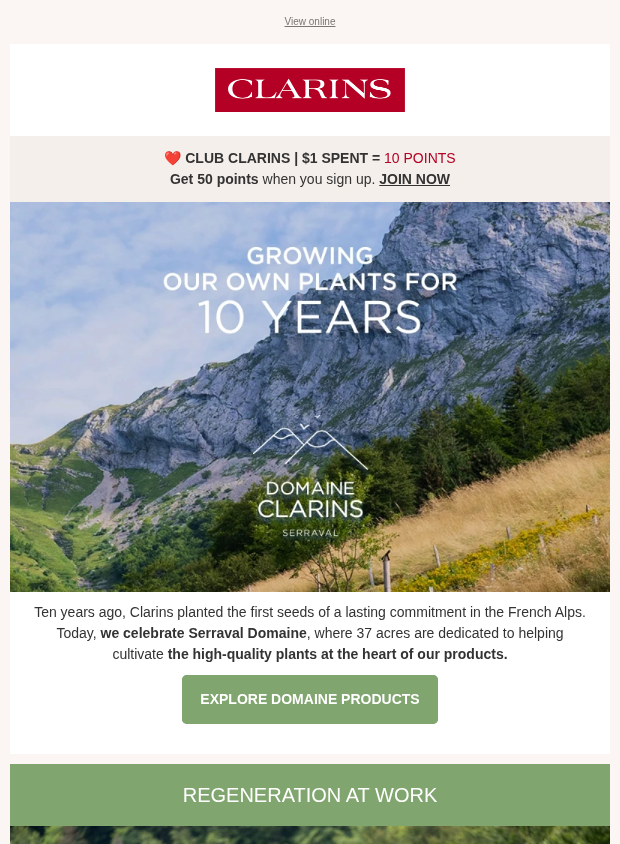 Preview of Celebrating Our First Clarins Domaine by clarins.ca