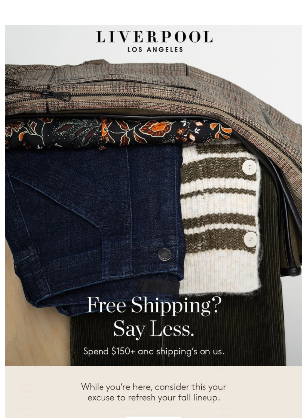 Preview of Free Shipping? Say Less by liverpoolstyle.com