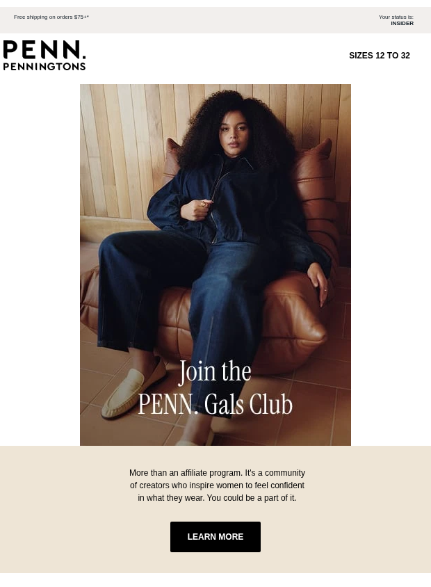Preview of Become a PENN. Ambassador! by penningtons.com