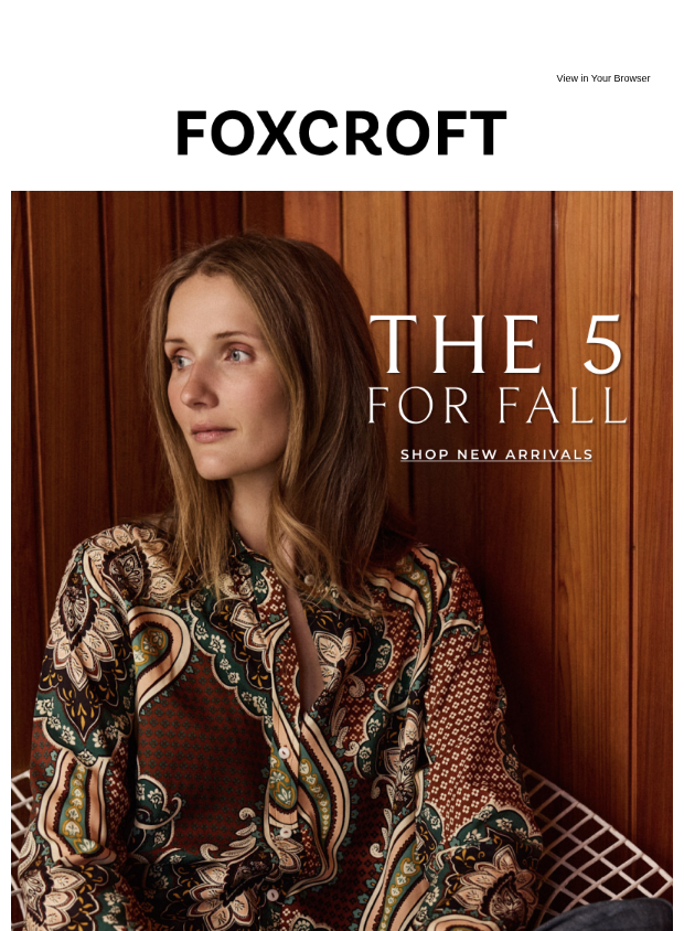 Preview of The shortlist: your fall wardrobe in 5 pieces by foxcroftcollection.com