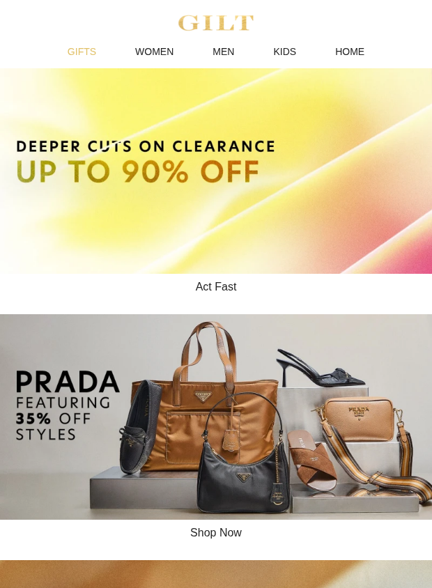 Preview of Up to 90% Off DEEPER Cuts on Clearance by gilt.com
