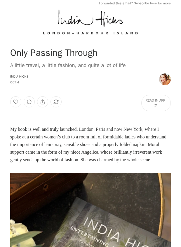 Preview of Only Passing Through by indiahicks.com
