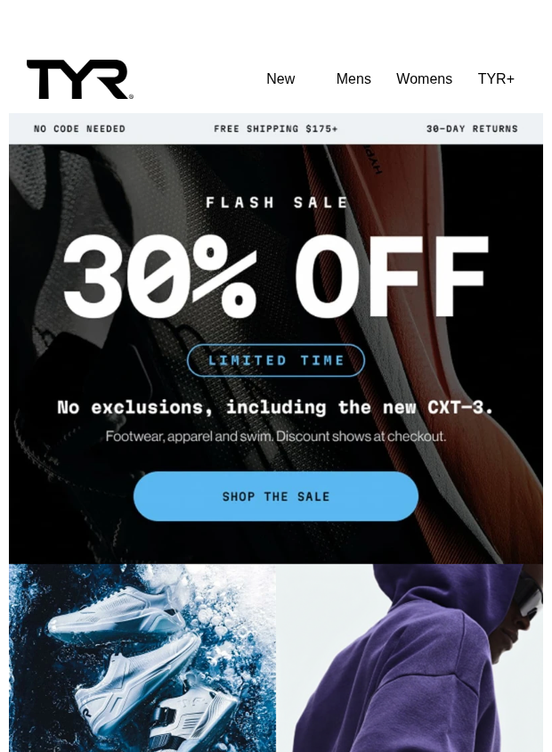 Preview of Don’t Miss 30% Off Sitewide by tyr.com