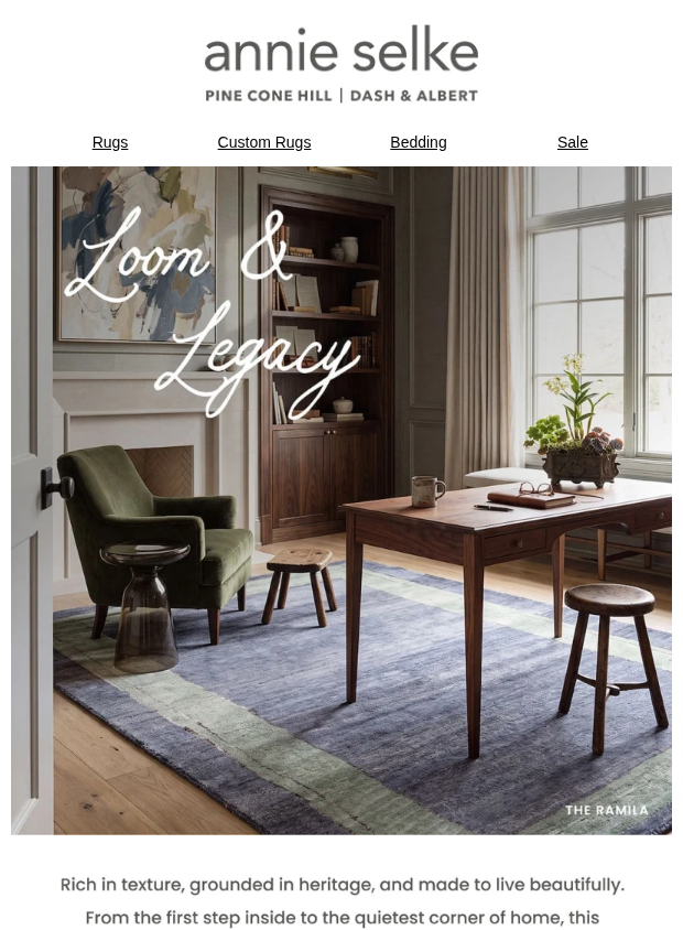 Preview of Loom & Legacy: A New Chapter in Wool by annieselke.com