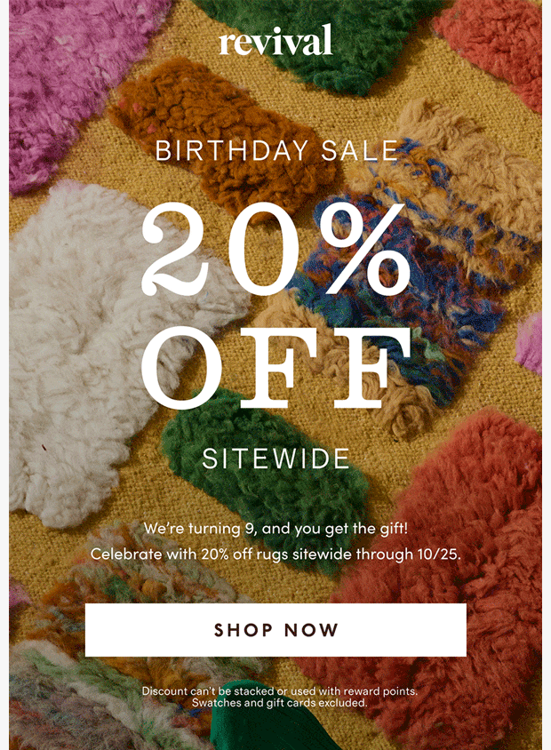 Preview of Before we blow out the candles… by revivalrugs.com