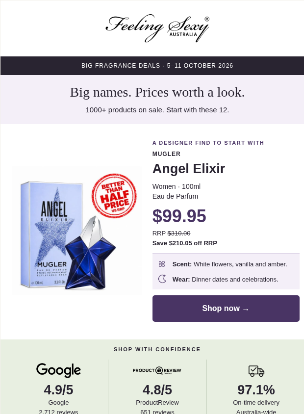 Preview of Big Sale - Ends 11 Oct ⏰ by feelingsexy.com.au