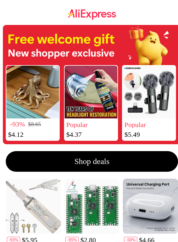 Preview of Free welcome gift by aliexpress.us