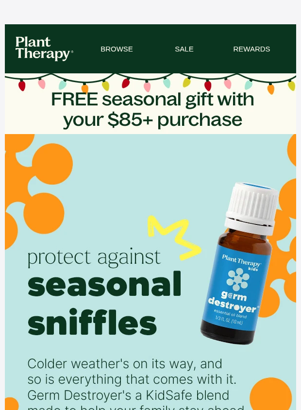 Preview of Protect Against Seasonal Sniffles ﻿﻿😷 by planttherapy.com