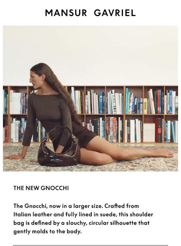 Preview of Our New Shoulder Bag by mansurgavriel.com