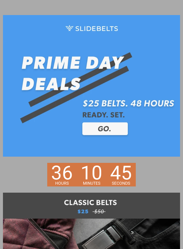 Preview of ⚠️ 48HR PRIME DAY DEAL!!⚠️ by slidebelts.com