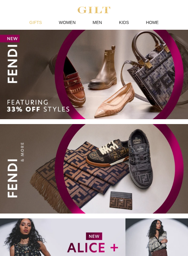 Preview of New FENDI Featuring 33% Off Styles by gilt.com