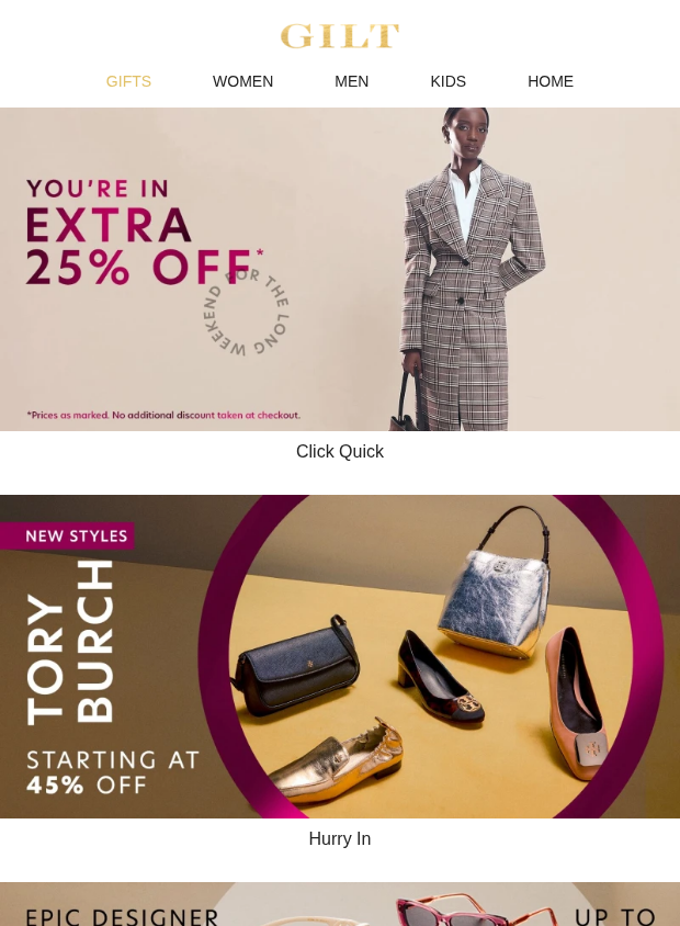 Preview of Extra 25% Off | Tory Burch by gilt.com