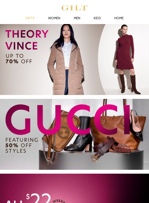 Preview of Up to 70% Off Vince & Theory by gilt.com
