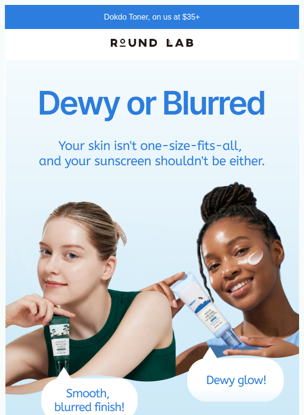 Preview of Keep SPF in your fall routine by roundlab.com