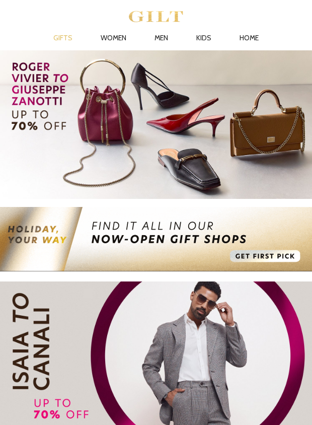 Preview of Up to 70% Off Roger Vivier to Giuseppe Zanotti by gilt.com