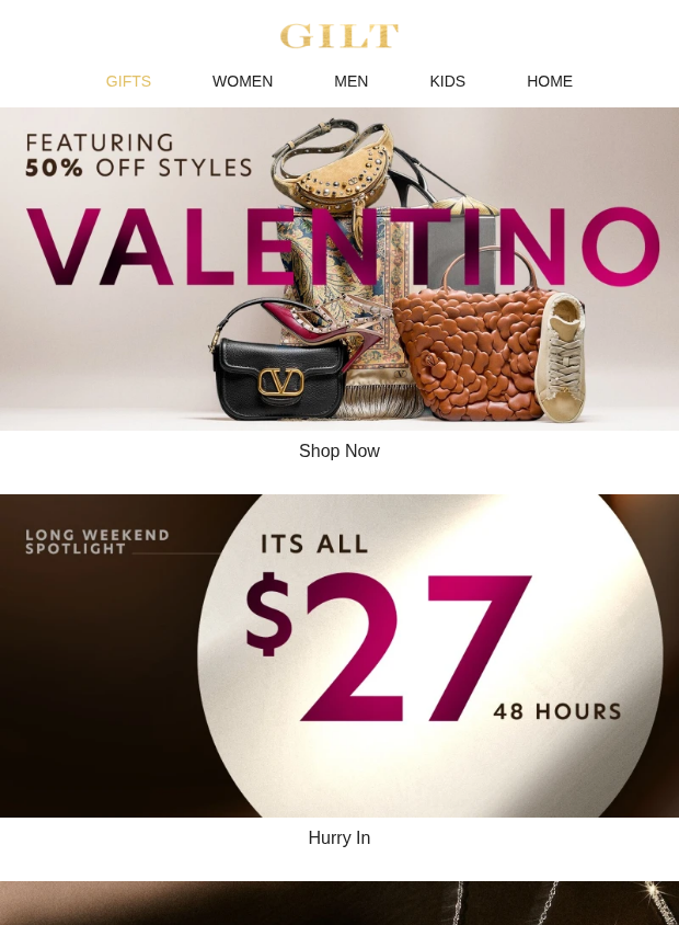 Preview of Valentino w/ 50% Off Styles | All $27 Inside: Limited Time by gilt.com