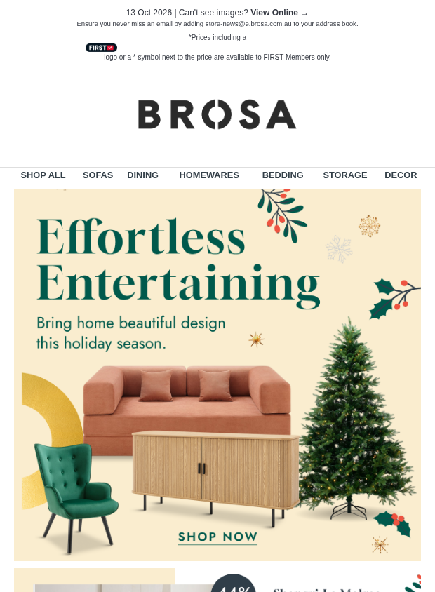 Preview of Holiday Hosting Sorted 🎄 Malmo Dining Table ONLY $199 (44% OFF Standard Retail Price) by brosa.com.au