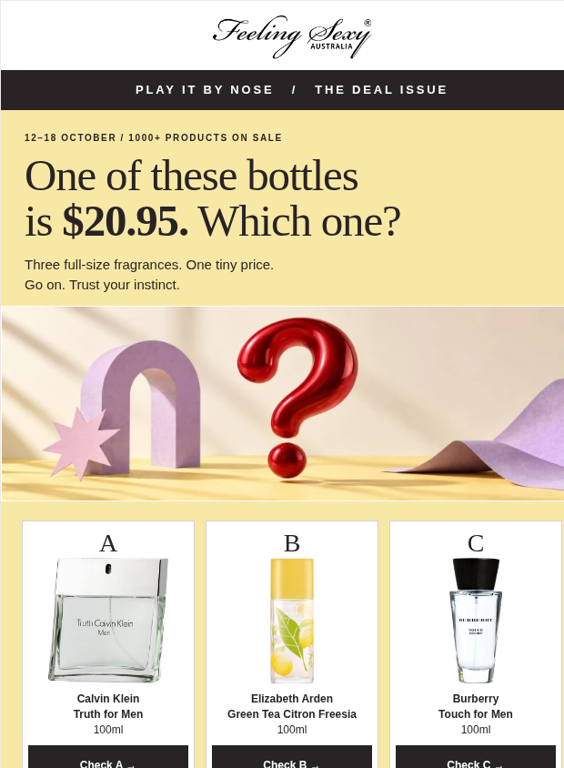 Preview of The BIG Fragrance Sale: 1000+ Prices Slashed by feelingsexy.com.au
