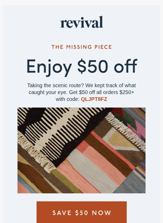 Preview of Taking your time? 🕰️ by revivalrugs.com