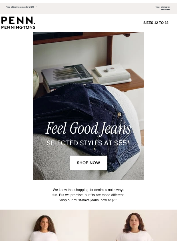 Preview of Our Best Jeans, Now $55 by penningtons.com