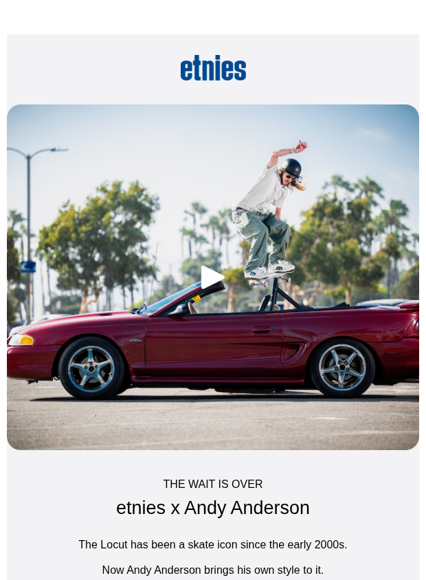 Preview of The Locut x Andy Anderson is here by etnies.com