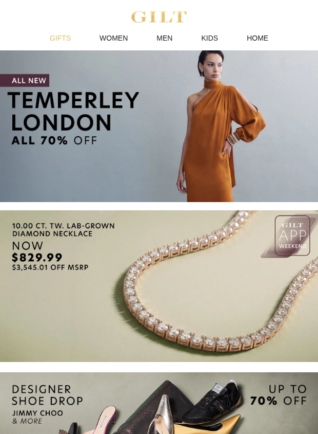 Preview of All 70% Off All-New Temperley London by gilt.com