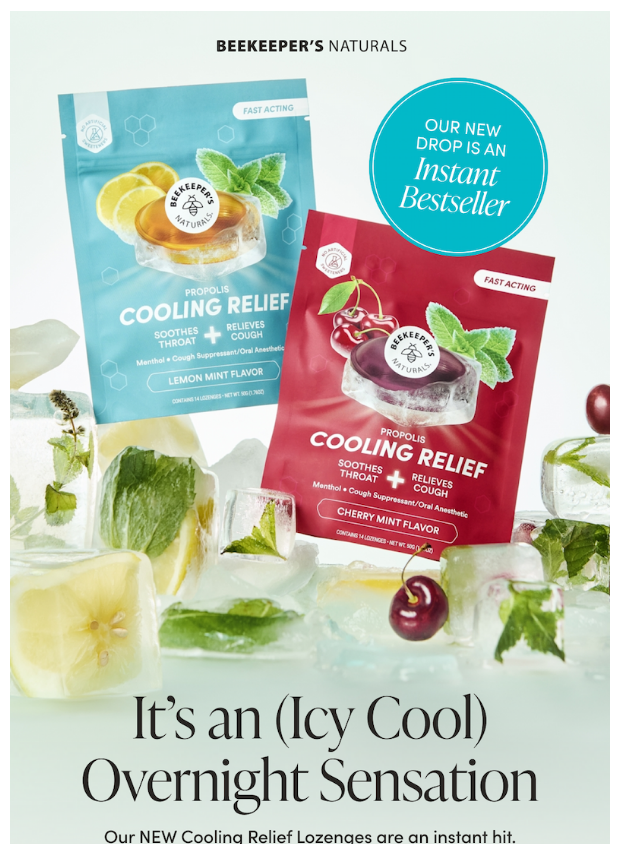 Preview of Yesterday: Launch, Today: Bestseller by beekeepersnaturals.com